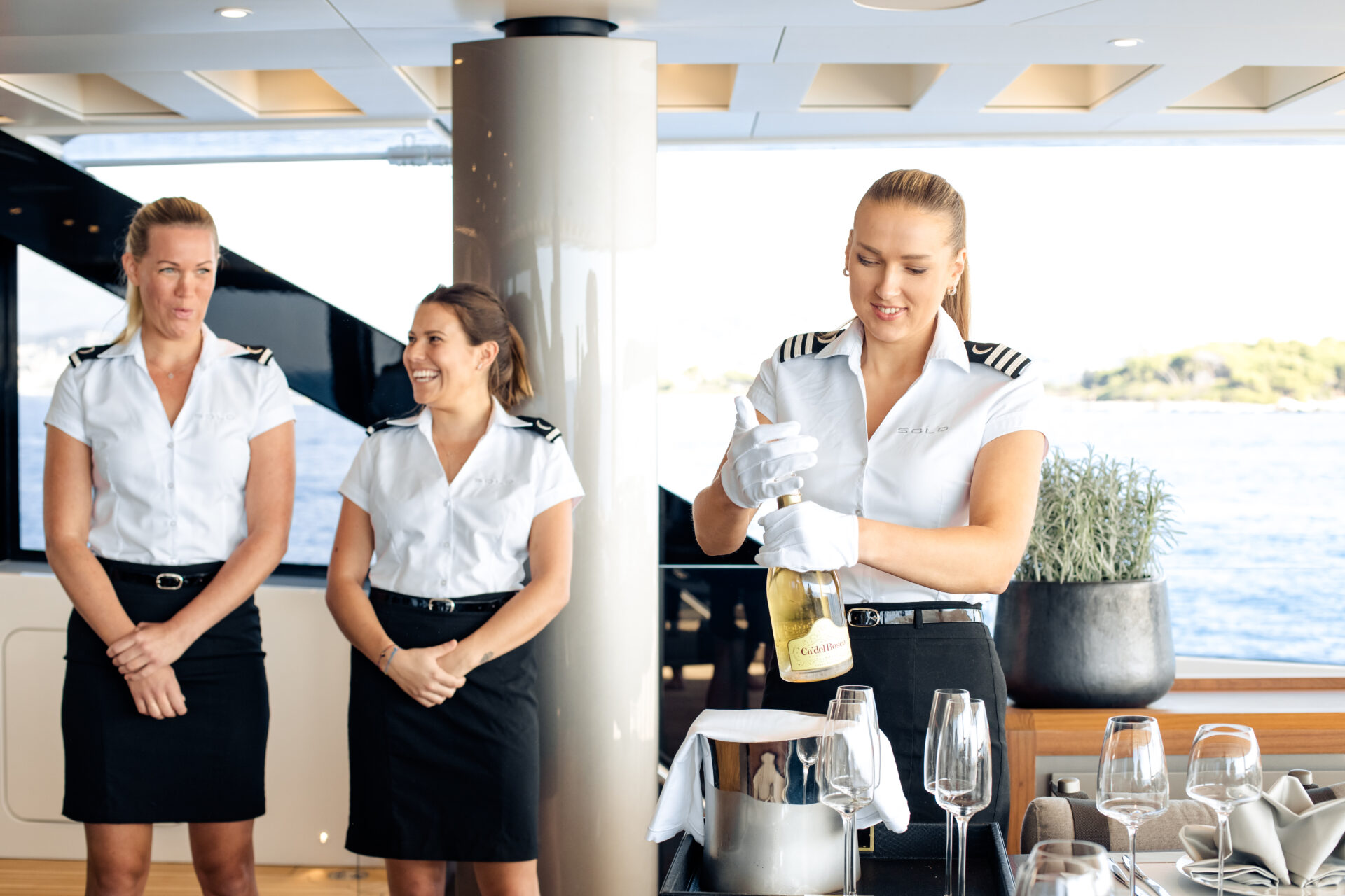 luxury-yacht-charter-crew-captain-stewardess-service-deck